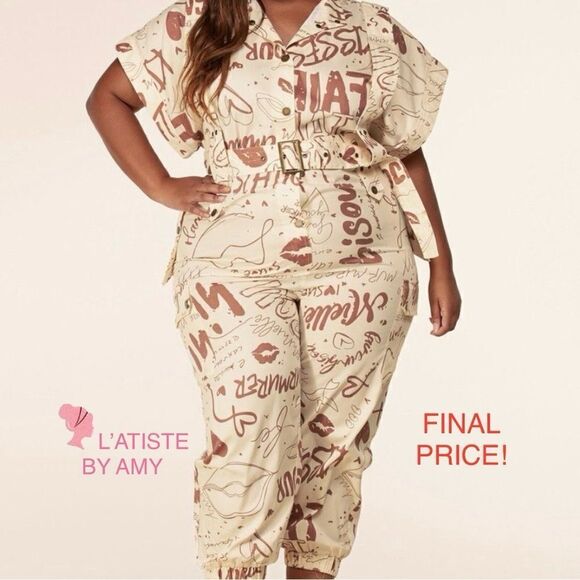 ❤️LOW STOCK! BRAND NEW Plus Size Grafitti Print Jumpsuits - Picture 9 of 9